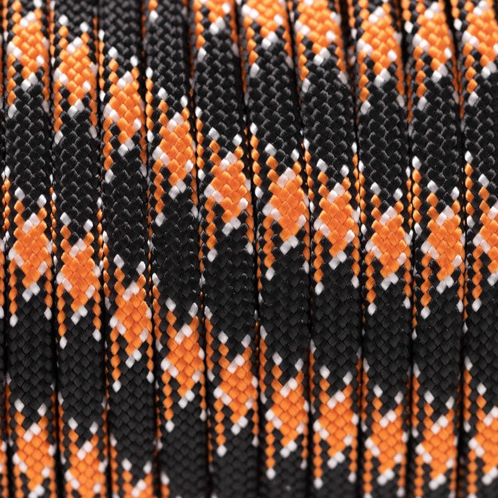 Orange & Black With White Speckles Paracord