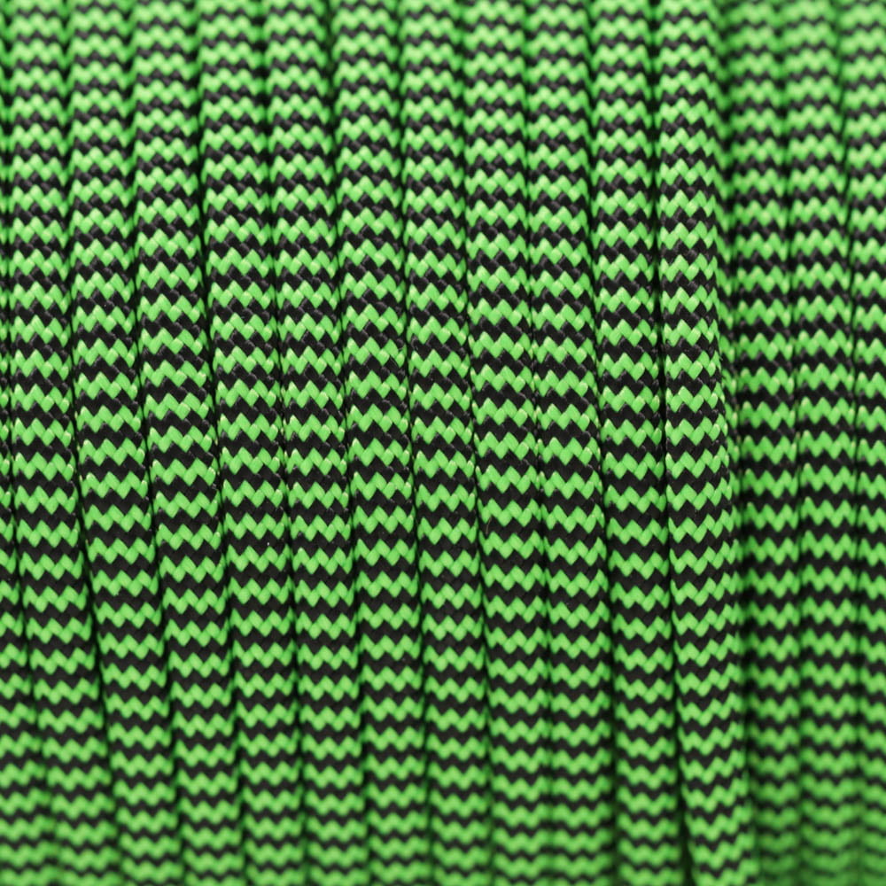 Neon Green & Black Shockwave paracord