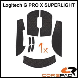 Corepad Soft Grips Logitech G PRO X SUPERLIGHT black