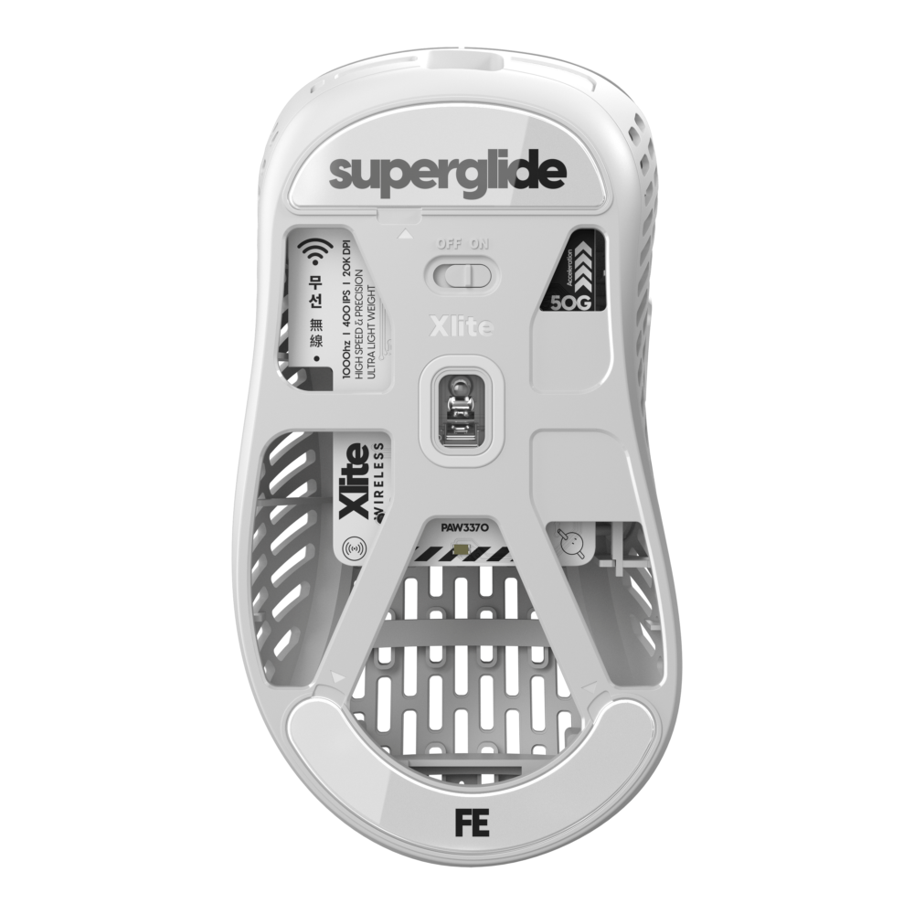 Superglide glass feet for Pulsar Xlite Wireless