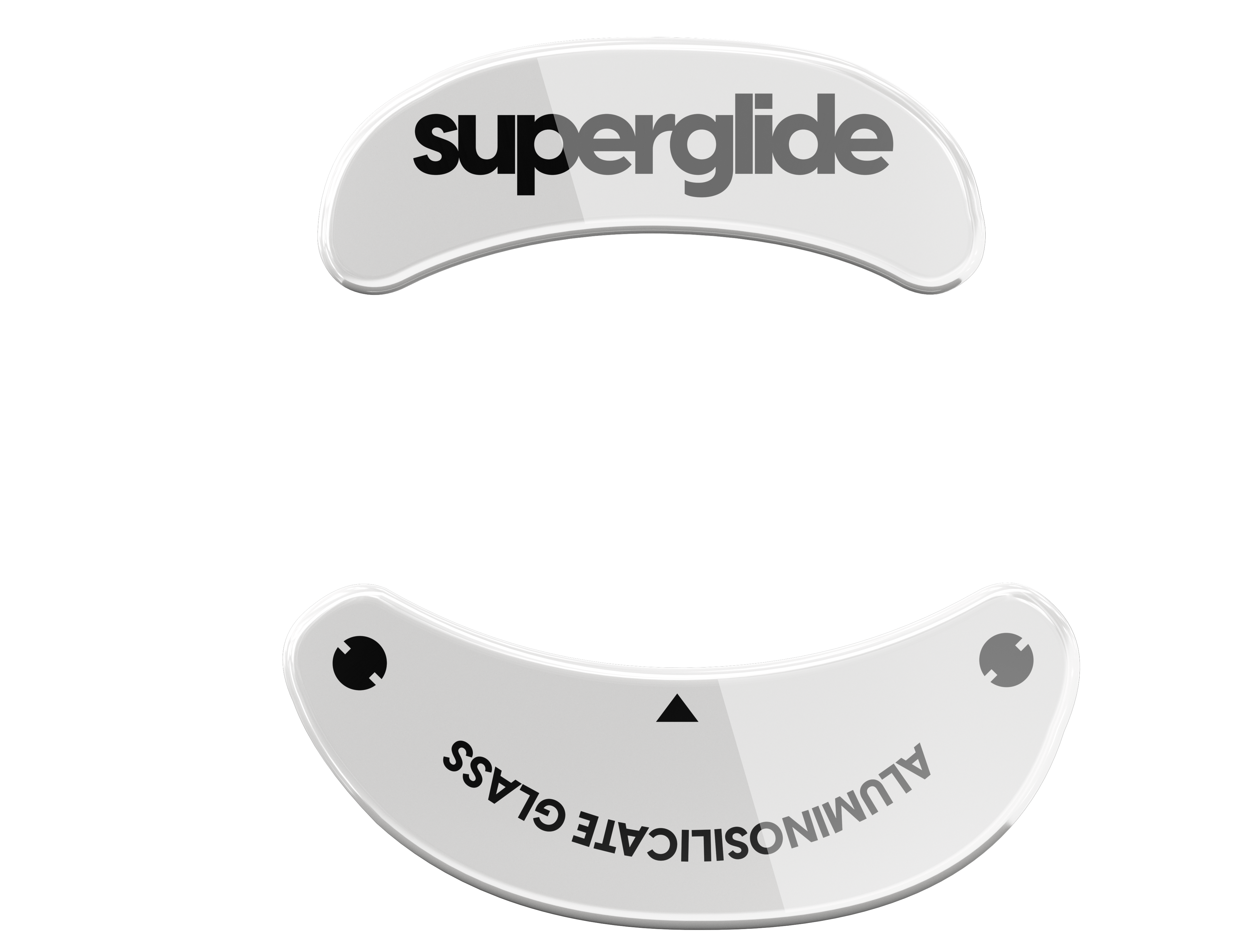 Superglide Glass Skates for Vaxee Zygen NP-01 / Outset AX - White