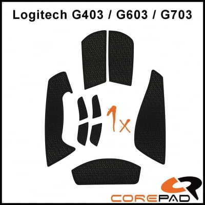 Corepad Soft Grips Logitech G403 G603 G703 black