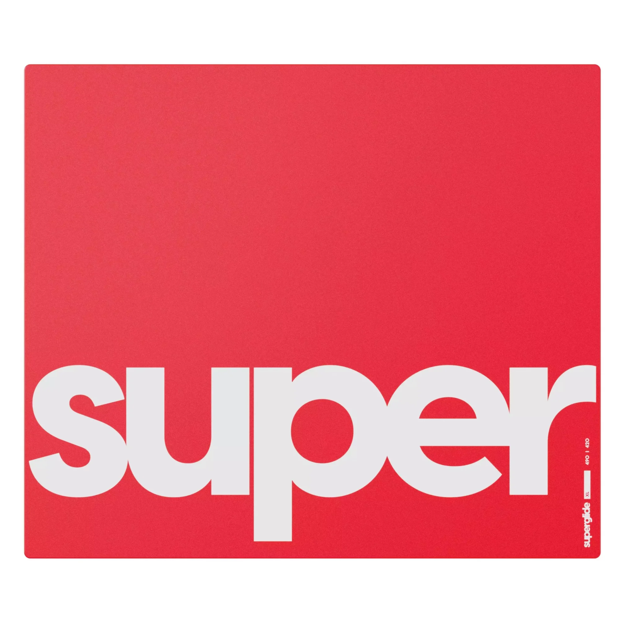 Pulsar Superglide Glass Mousepad Red XL