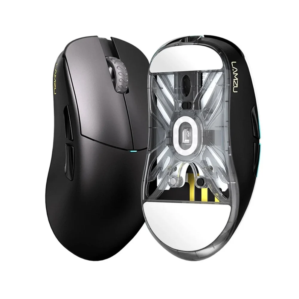 LAMZU ATLANTIS MINI 4K- Wireless Superlight Gaming Mouse - Charcoal Black -  ZerkGamingMods