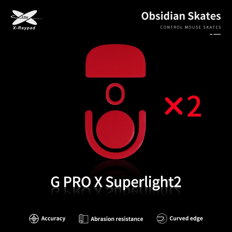 Xraypad Obsidian Skates For G Pro X Superlight 2