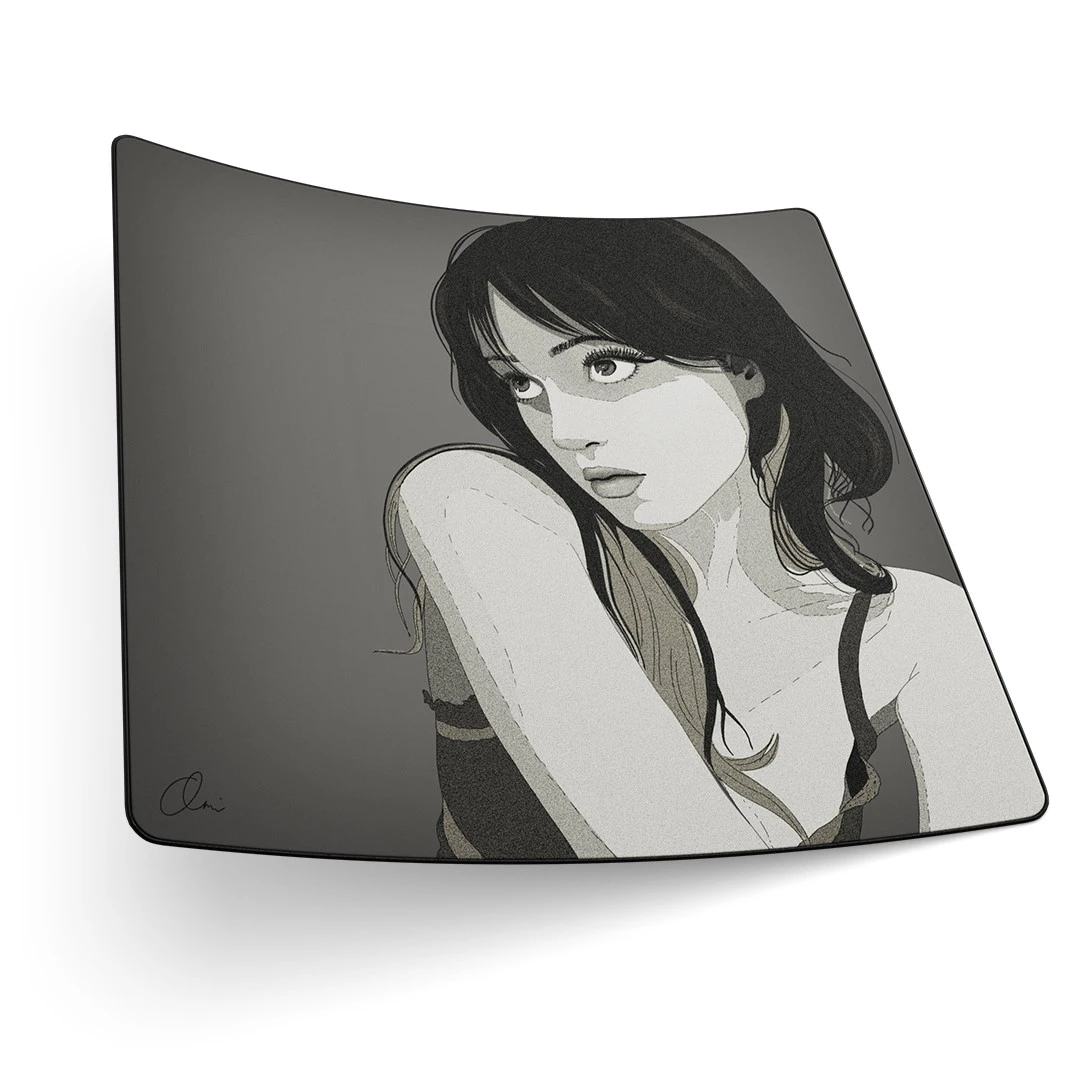 THE GIRL BY MIDORI mousepad