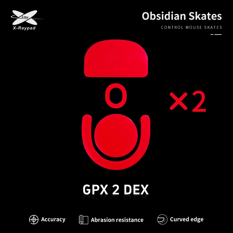 Xraypad Obsidian Skates For PRO X SUPERLIGHT 2 DEX