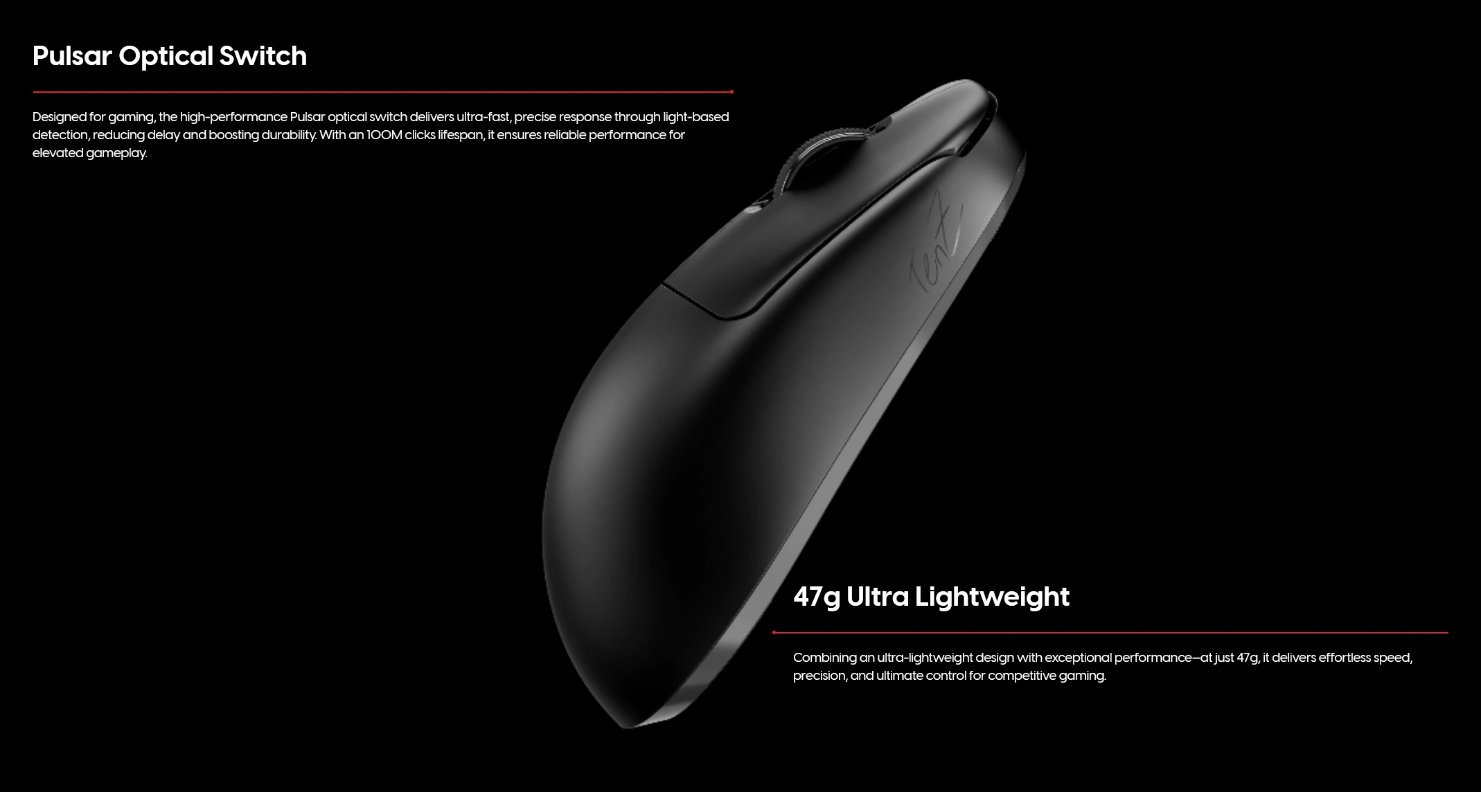 Pulsar TenZ Signature Edition Wireless Gaming Mouse