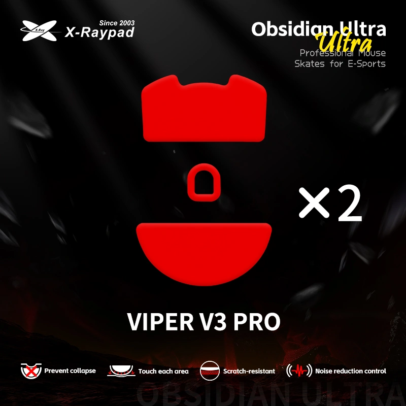 Xraypad Obsidian Ultra Series Skates For Razer Viper V3 Pro