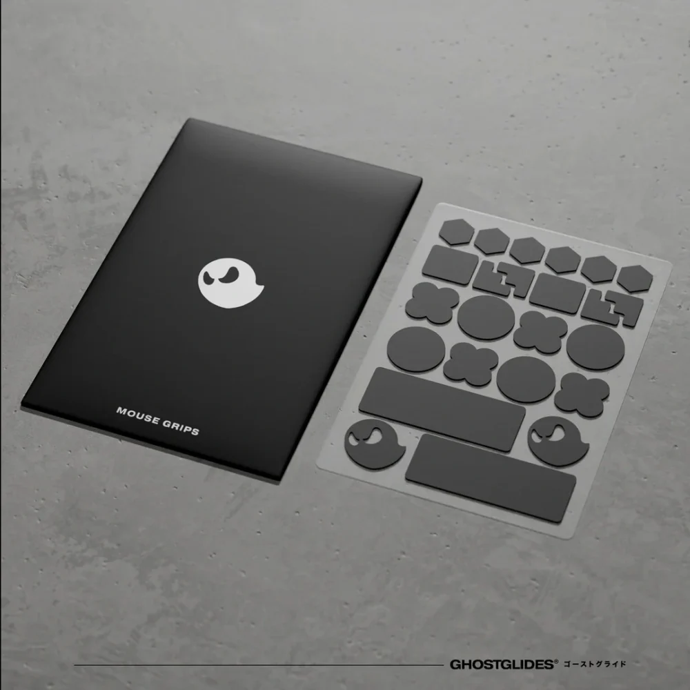 GHOSTGLIDES GHOSTGRIPS BLACK HEAVY GHOSTGLIDES GHOSTGRIPS BLACK HEAVY