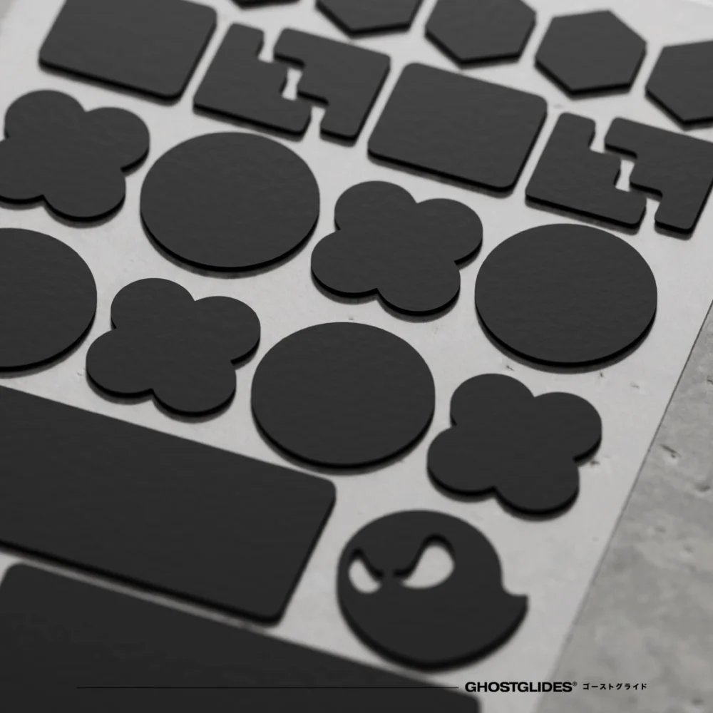GHOSTGLIDES GHOSTGRIPS BLACK HEAVY GHOSTGLIDES GHOSTGRIPS BLACK HEAVY