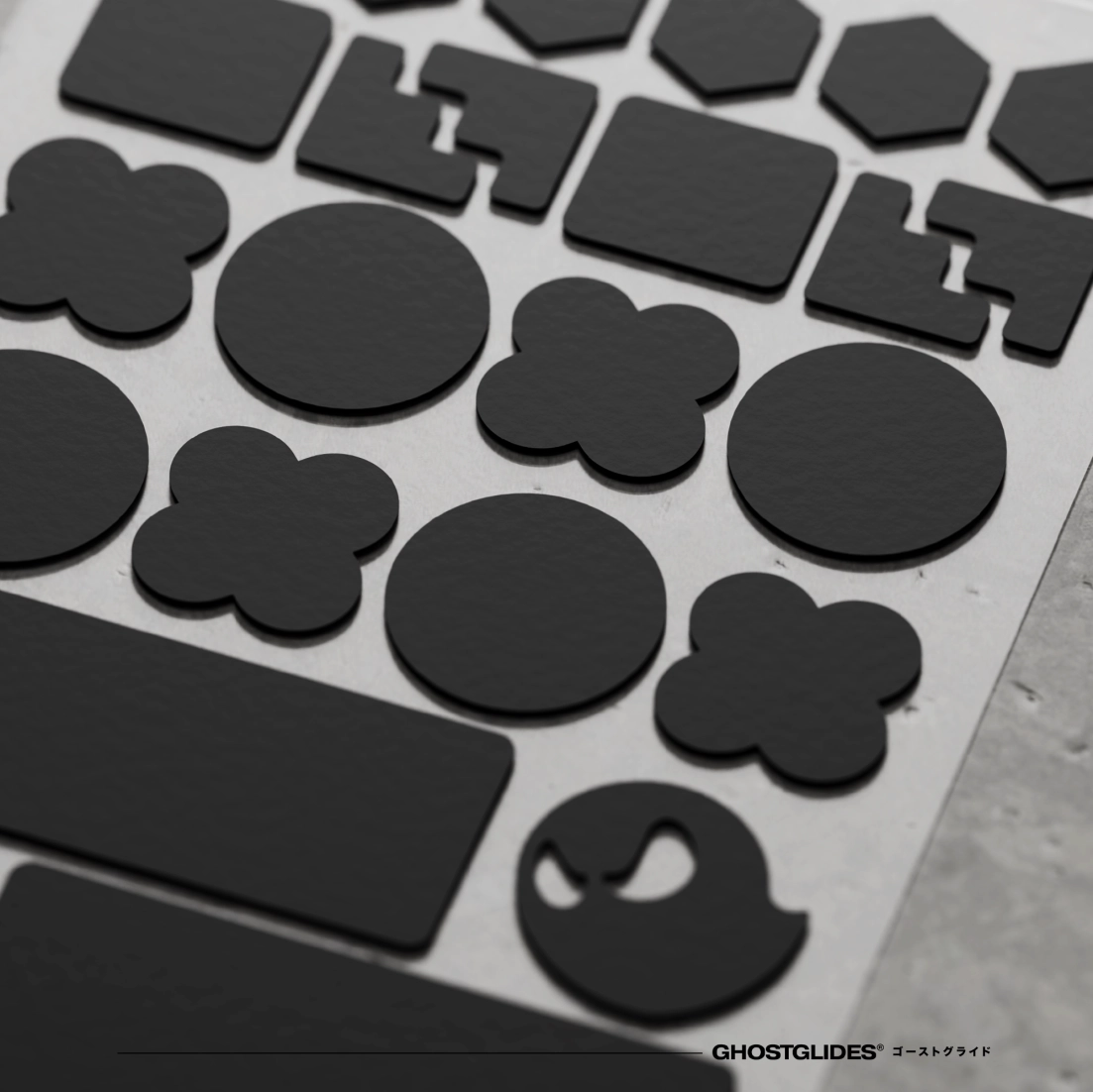 GHOSTGLIDES GHOSTGRIPS BLACK HEAVY