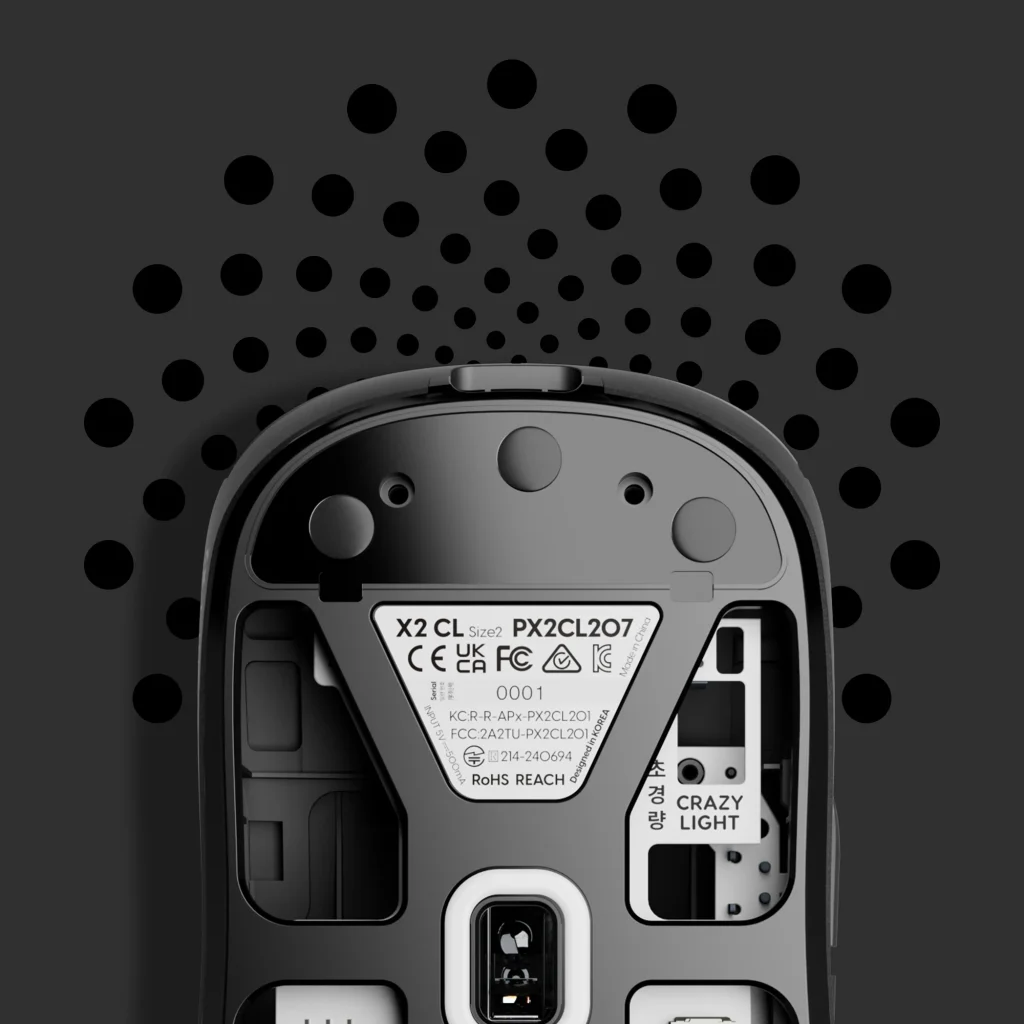 X2 CrazyLight gaming mouse Dot skates