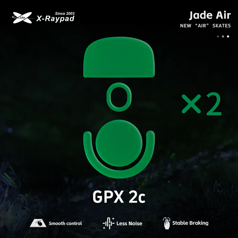Xraypad Jade Air Mouse Skates for Logitech G Pro X Superlight 2c (GPX 2C)