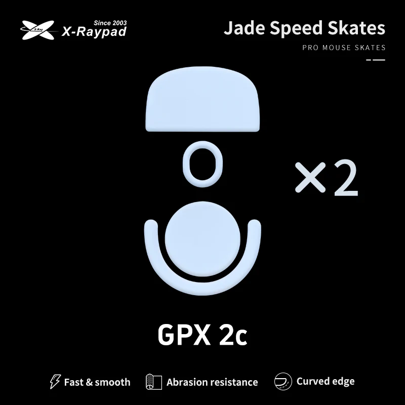Xraypad Jade Speed Skates for Logitech G Pro X Superlight 2c (GPX 2C)