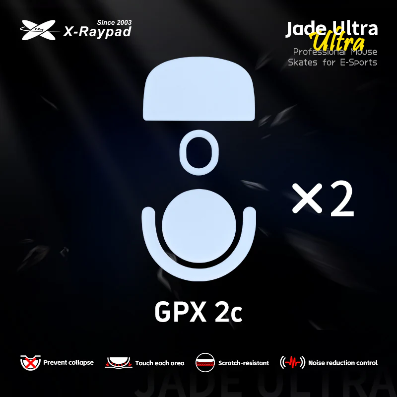 Xraypad Jade Ultra Series Skates For Logitech G Pro X Superlight 2c (GPX 2C)