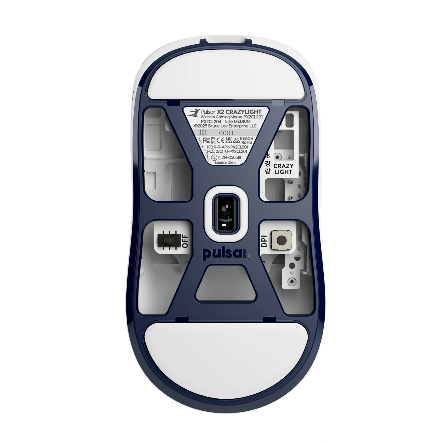 Pulsar X2 CrazyLight Medium Wireless Gaming Mouse - [Bruce Lee 85th Edition]
