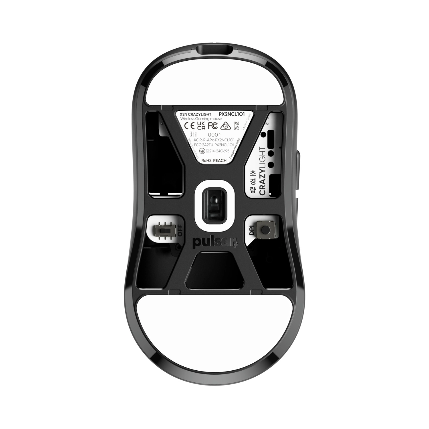 Pulsar X2N CrazyLight Mini Gaming Mouse Black