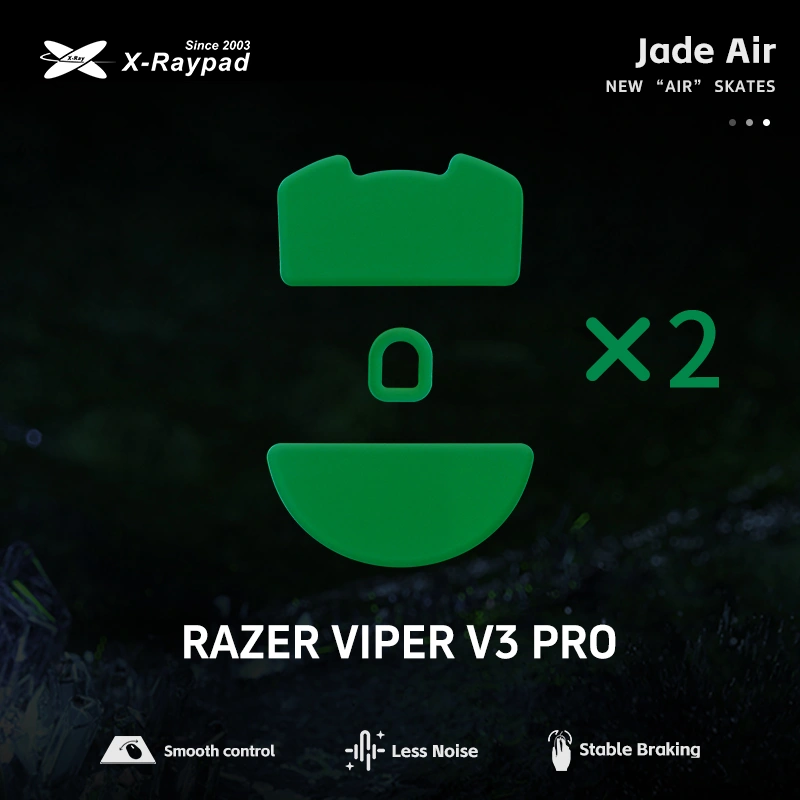 Xraypad Jade Air Mouse Skates for Razer Viper V3 Pro