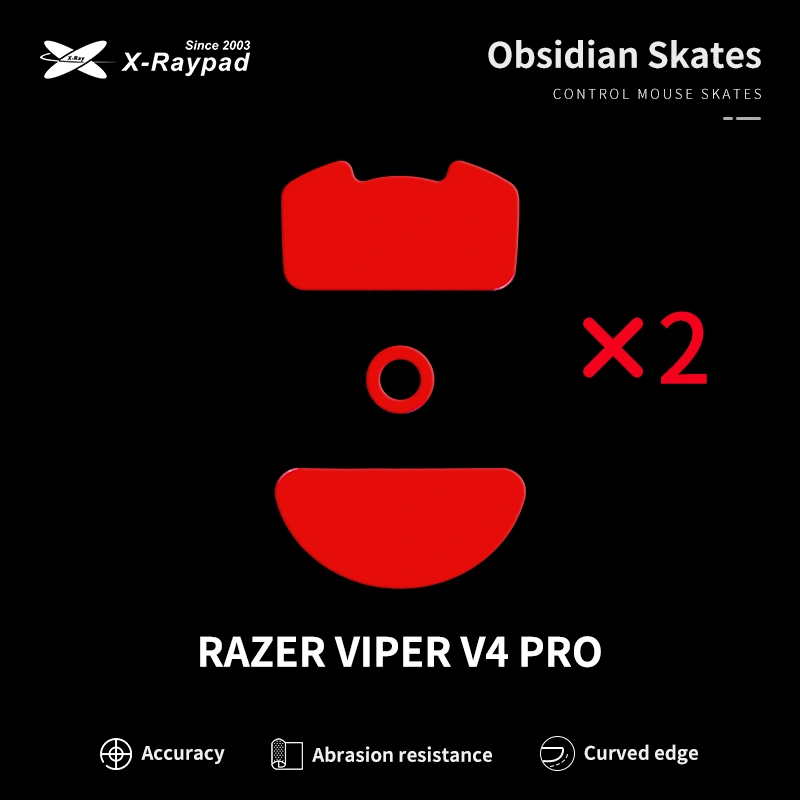 Xraypad Obsidian Skates For Razer Viper V4 PRO Xraypad Obsidian Skates For Razer Viper V4 PRO