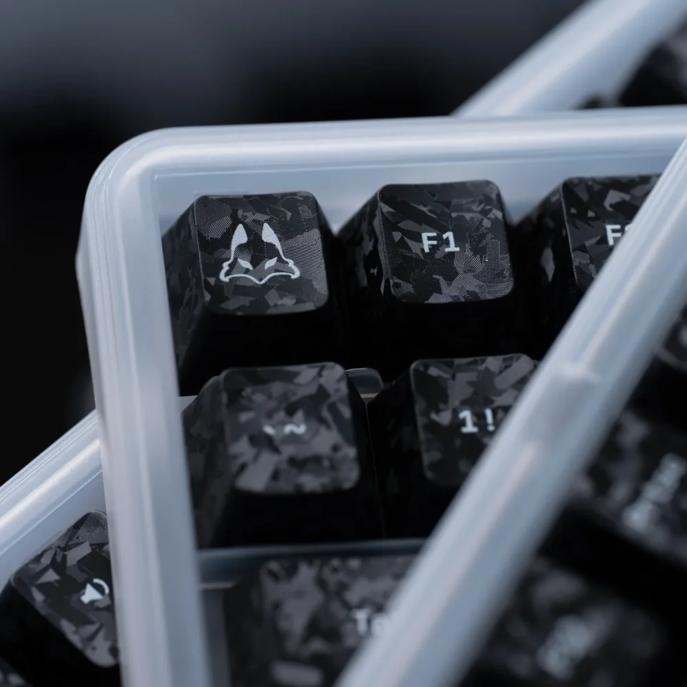 Arbiter Carbon Fiber Textured Keycap Set Arbiter Carbon Fiber Textured Keycap Set