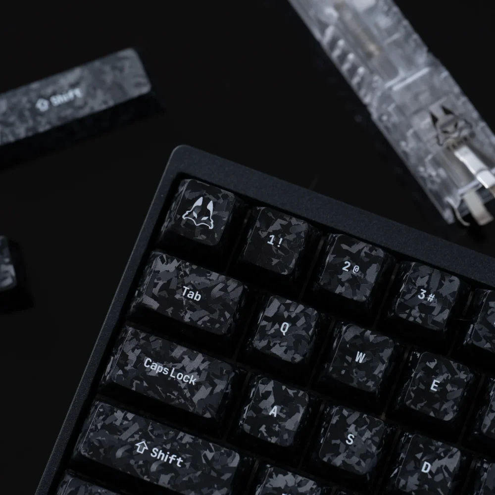 Arbiter Carbon Fiber Textured Keycap Set Arbiter Carbon Fiber Textured Keycap Set