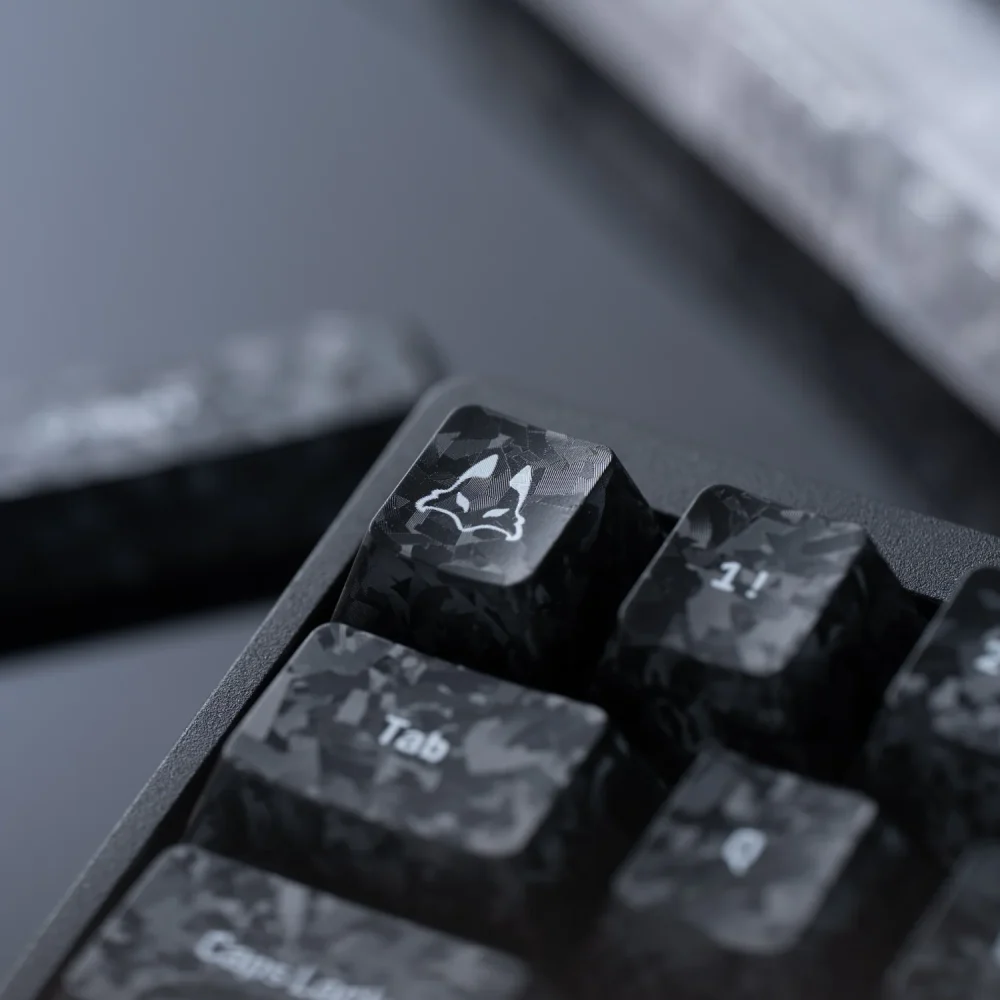 Arbiter Carbon Fiber Textured Keycap Set Arbiter Carbon Fiber Textured Keycap Set