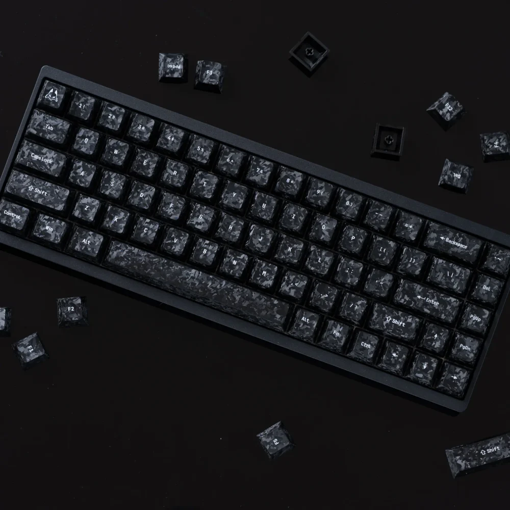 Arbiter Carbon Fiber Textured Keycap Set Arbiter Carbon Fiber Textured Keycap Set