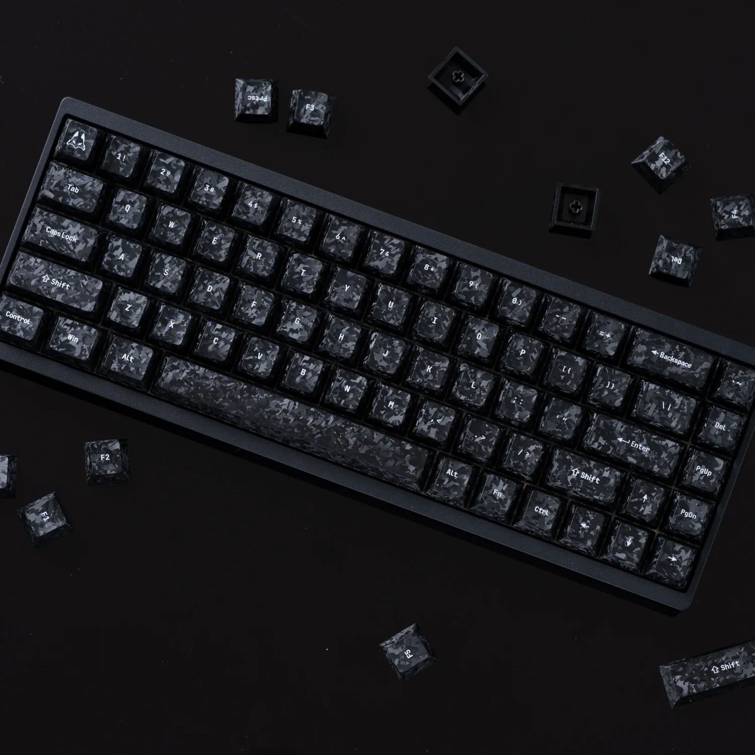 Arbiter Carbon Fiber Textured Keycap Set Arbiter Carbon Fiber Textured Keycap Set