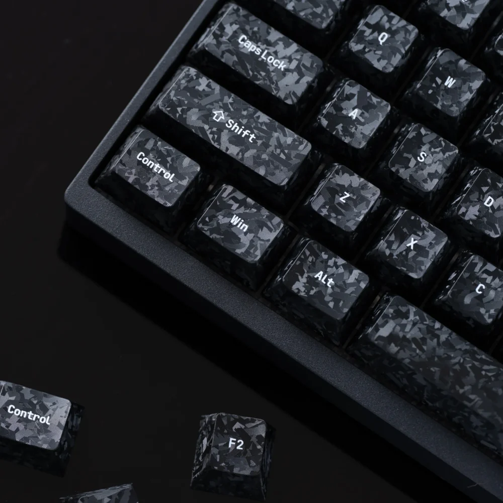Arbiter Carbon Fiber Textured Keycap Set Arbiter Carbon Fiber Textured Keycap Set