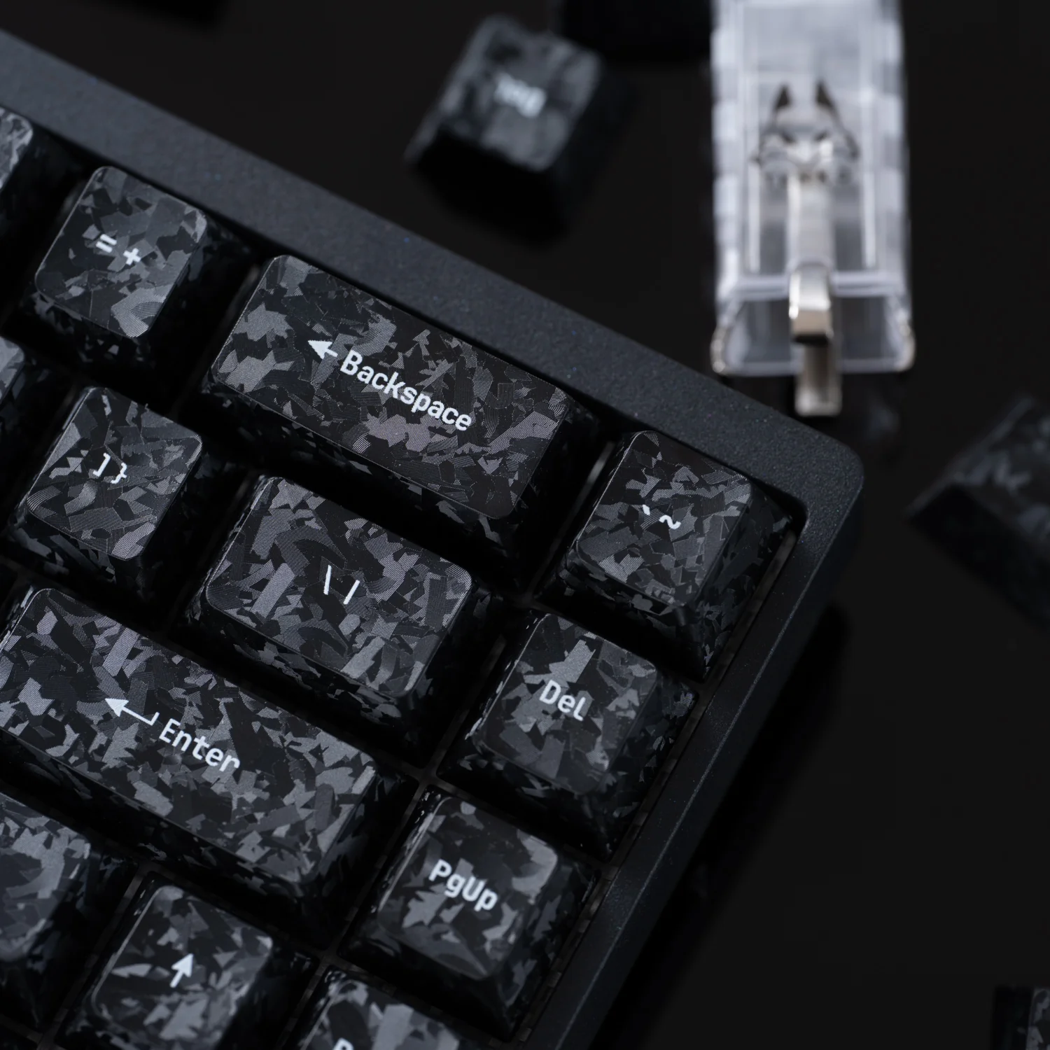 Arbiter Carbon Fiber Textured Keycap Set Arbiter Carbon Fiber Textured Keycap Set