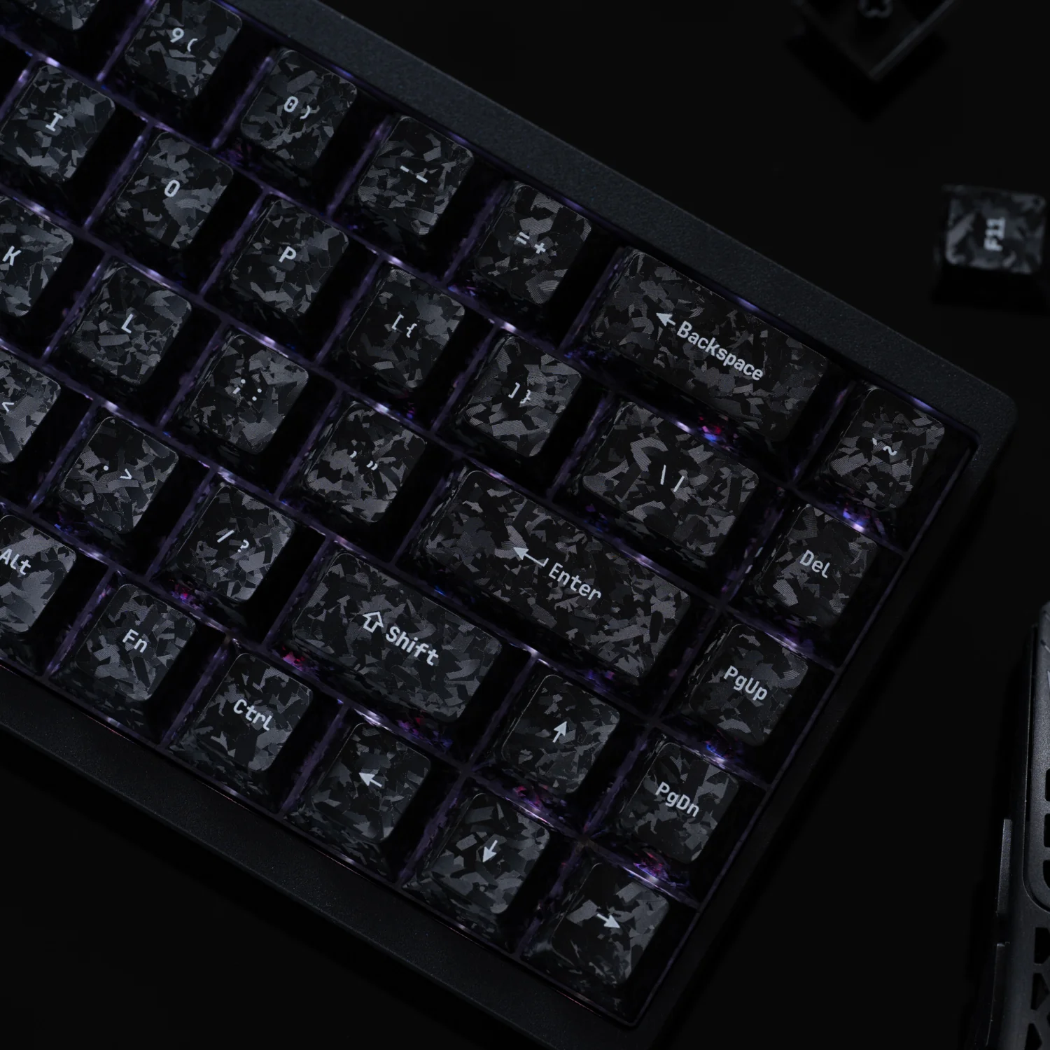 Arbiter Carbon Fiber Textured Keycap Set Arbiter Carbon Fiber Textured Keycap Set