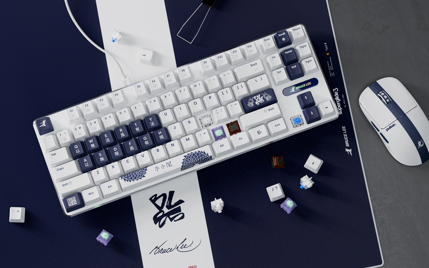 Pulsar PCMK 3 HE TKL Hall Effect Magnectic Gaming Keyboard Bruce Lee 85th Edition Main