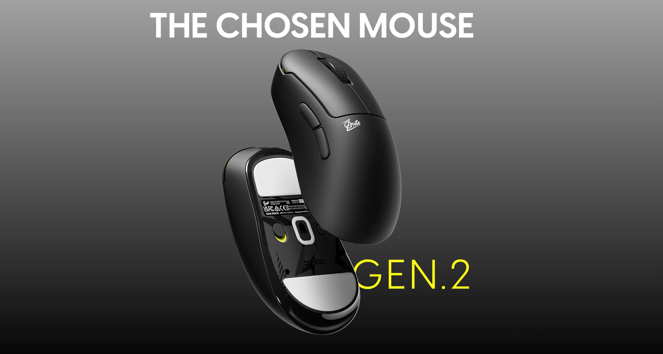 Pulsar ZywOo The Chosen Mouse Gen.2 - Medium - Black 4
